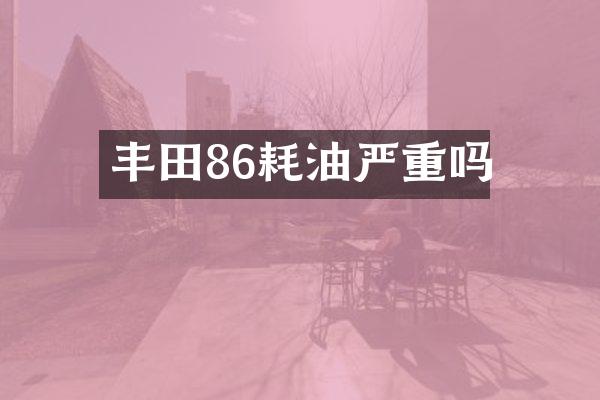 丰田86耗油严重吗