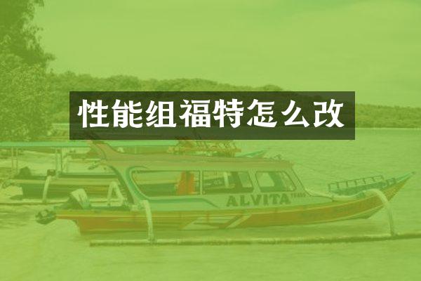 性能组福特怎么改