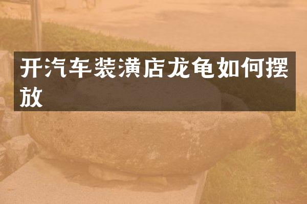 开汽车装潢店龙龟如何摆放