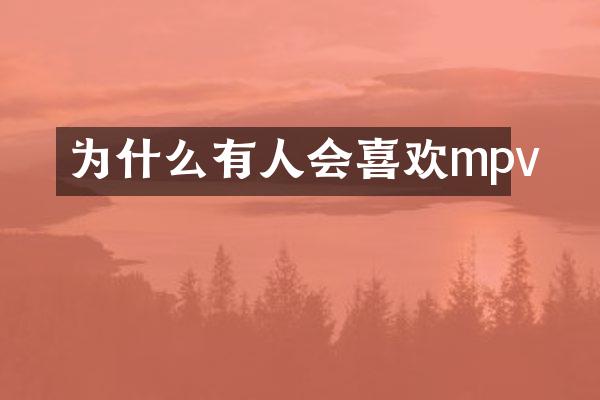 为什么有人会喜欢mpv