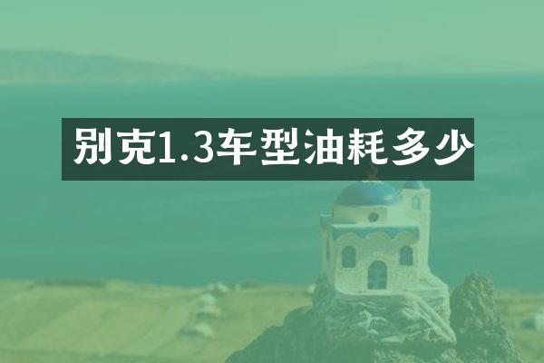 别克1.3车型油耗多少