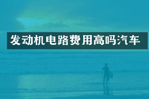 发动机电路费用高吗汽车