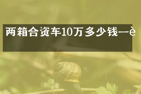 两箱合资车10万多少钱一辆