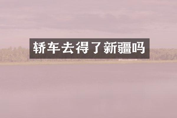 轿车去得了新疆吗