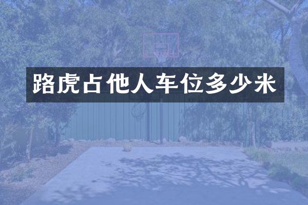 路虎占他人车位多少米