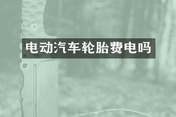 电动汽车轮胎费电吗