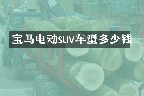 宝马电动suv车型多少钱