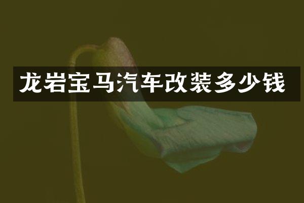 龙岩宝马汽车改装多少钱
