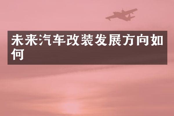 未来汽车改装发展方向如何
