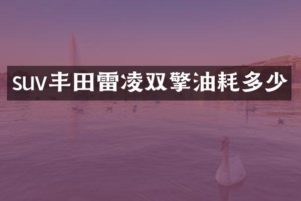 suv丰田雷凌双擎油耗多少