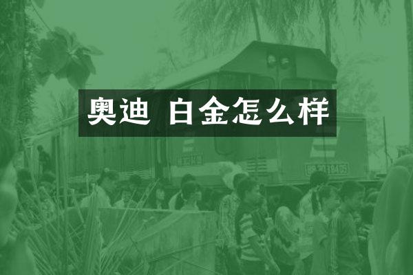 奥迪 白金怎么样