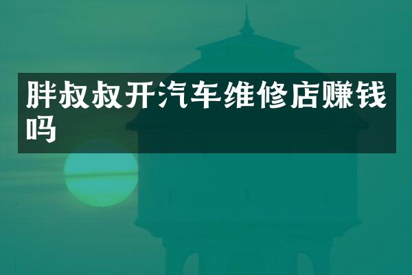 胖叔叔开汽车维修店赚钱吗