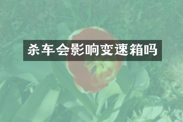 杀车会影响变速箱吗