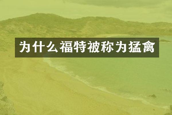 为什么福特被称为猛禽