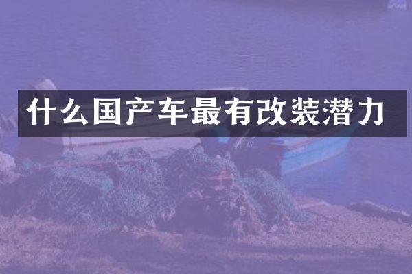 什么国产车最有改装潜力