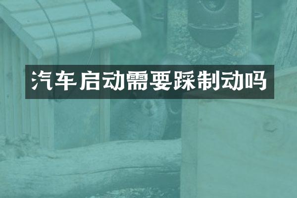 汽车启动需要踩制动吗