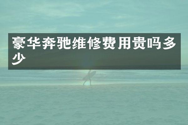 豪华奔驰维修费用贵吗多少