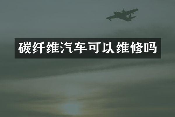 碳纤维汽车可以维修吗