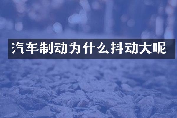 汽车制动为什么抖动大呢