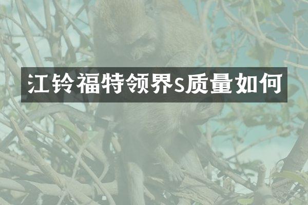 江铃福特领界s质量如何