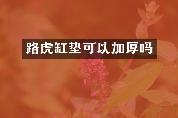 路虎缸垫可以加厚吗