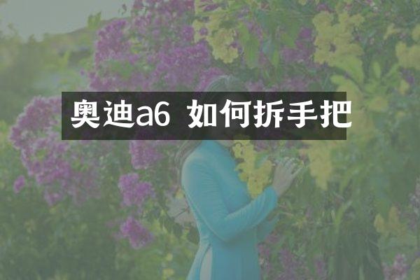 奥迪a6 如何拆手把