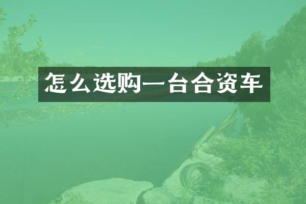 怎么选购一台合资车