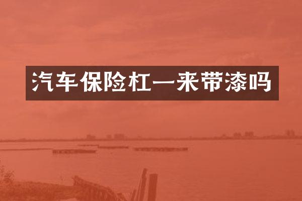 汽车保险杠一来带漆吗