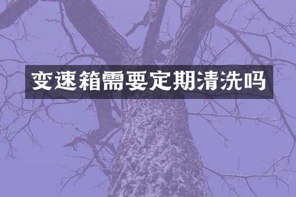 变速箱需要定期清洗吗