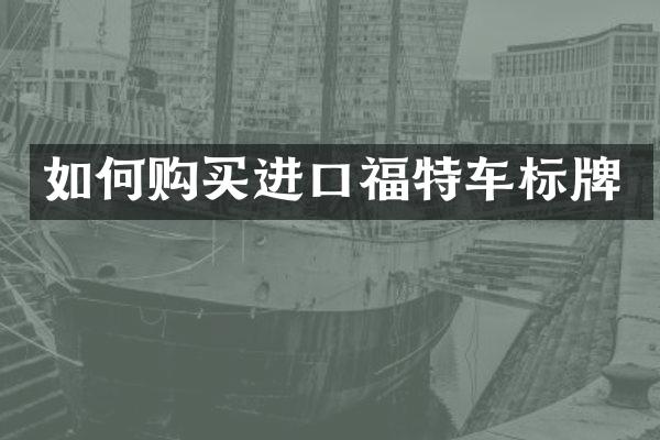 如何购买进口福特车标牌