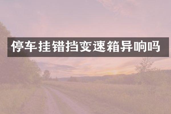 停车挂错挡变速箱异响吗