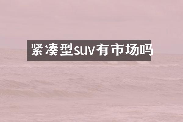 紧凑型suv有市场吗