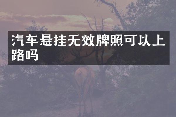 汽车悬挂无效牌照可以上路吗