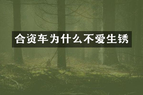 合资车为什么不爱生锈