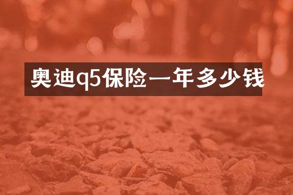奥迪q5保险一年多少钱