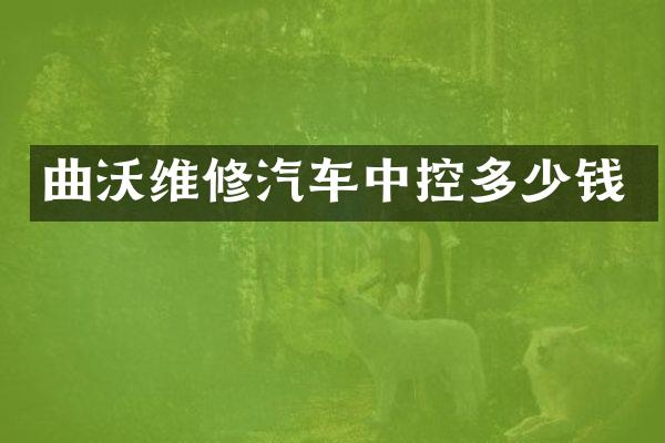 曲沃维修汽车中控多少钱