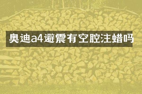 奥迪a4避震有空腔注蜡吗