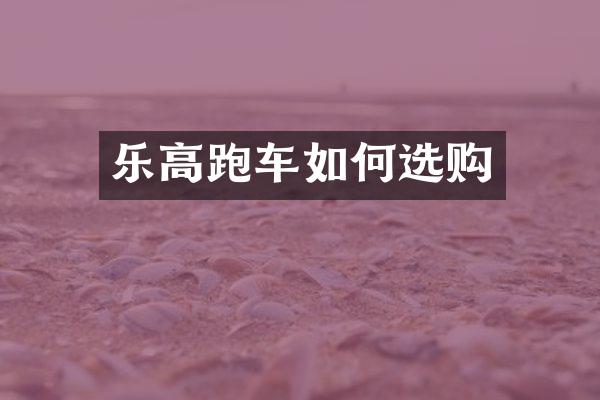 乐高跑车如何选购