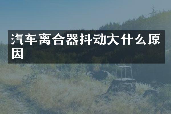 汽车离合器抖动大什么原因