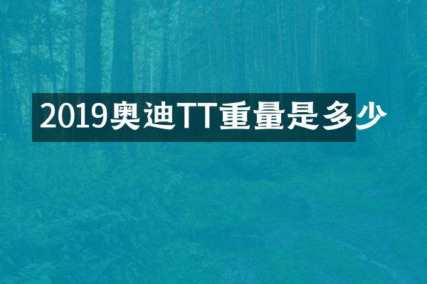 2019奥迪TT重量是多少