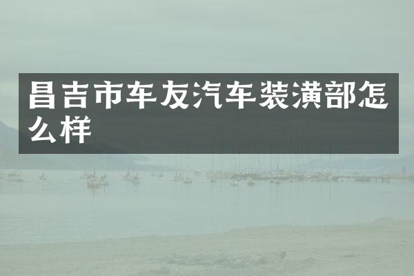 昌吉市车友汽车装潢部怎么样