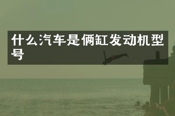 什么汽车是俩缸发动机型号