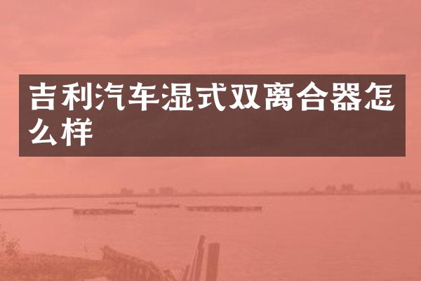 吉利汽车湿式双离合器怎么样