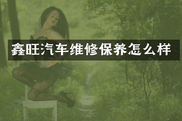 鑫旺汽车维修保养怎么样