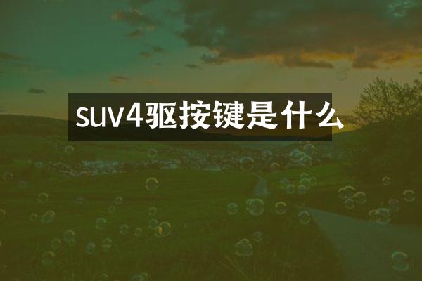 suv4驱按键是什么