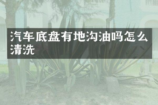 汽车底盘有地沟油吗怎么清洗