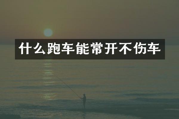 什么跑车能常开不伤车