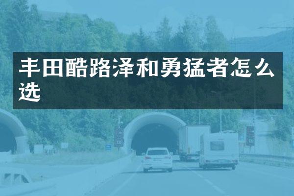 丰田酷路泽和勇猛者怎么选
