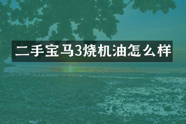 二手宝马3烧机油怎么样