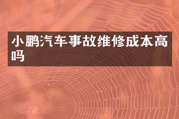 小鹏汽车事故维修成本高吗